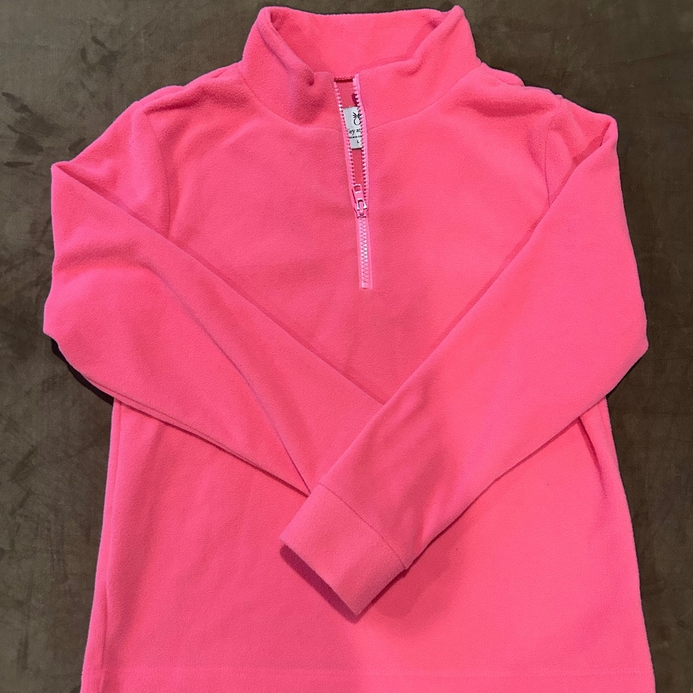 Dudley Stephens Pink Quarter Zip Fleece Girl's size L NWOT